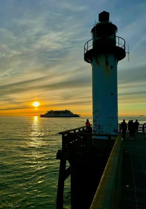 Le Clemenceau Appart-Calais Nord-Balcon-Plage ภายนอก รูปภาพ
