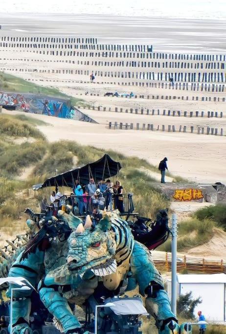 Le Clemenceau Appart-Calais Nord-Balcon-Plage ภายนอก รูปภาพ